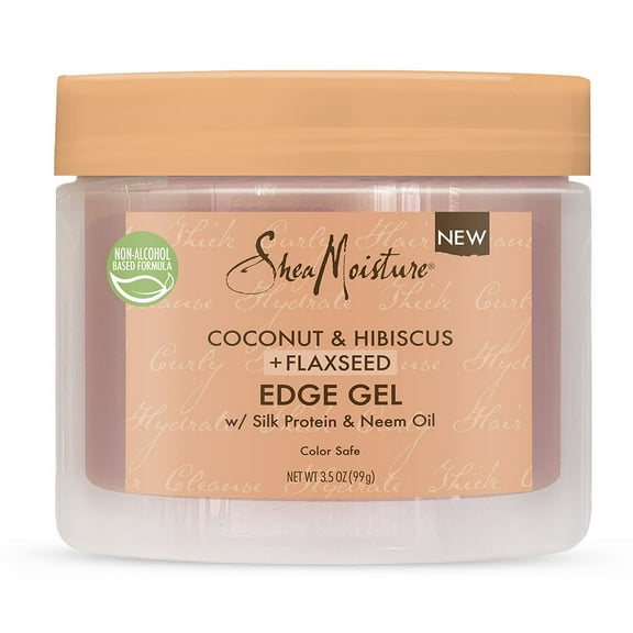 Shea Moisture Coconut and Hibiscus Flaxseed Edge Gel, 3.5 Oz..