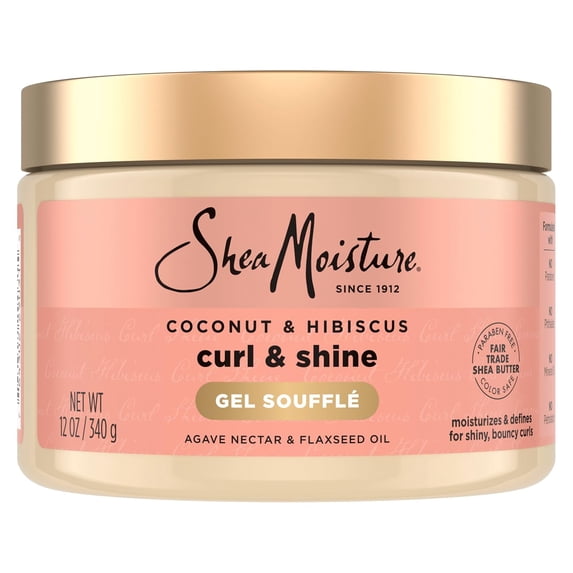 Shea Moisture Curling Gel Souffle, Coconut & Hibiscus 12 oz