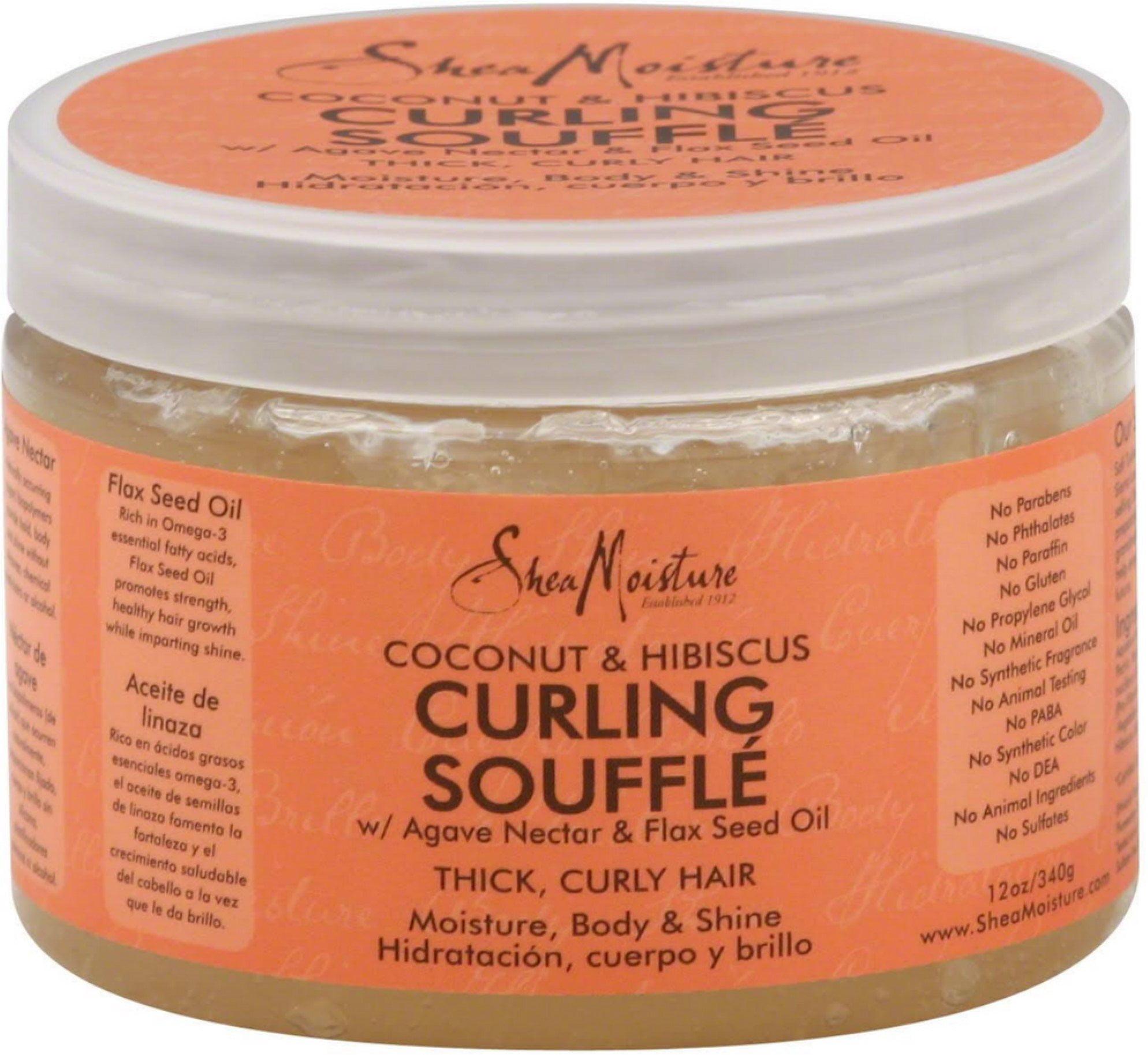 Shea Moisture Curling Gel Souffle, Coconut & Hibiscus 12 oz