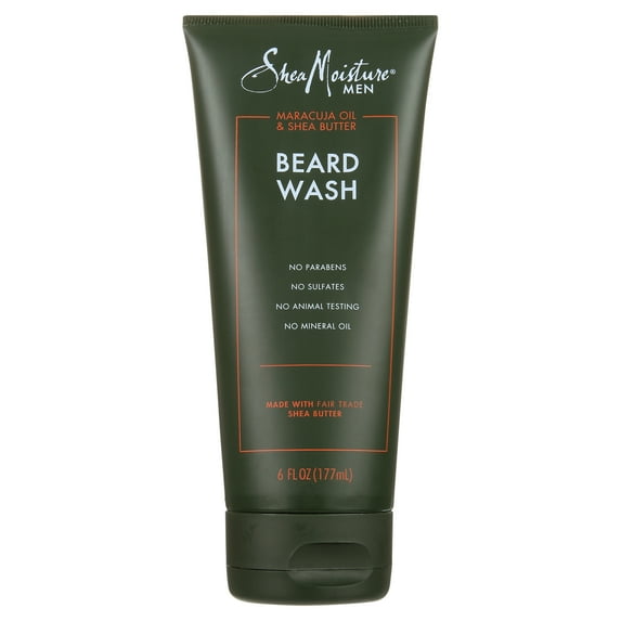 Shea Moisture Deep Clean Beard Wash with Maracuja Oil & Shea Butter, 6 oz