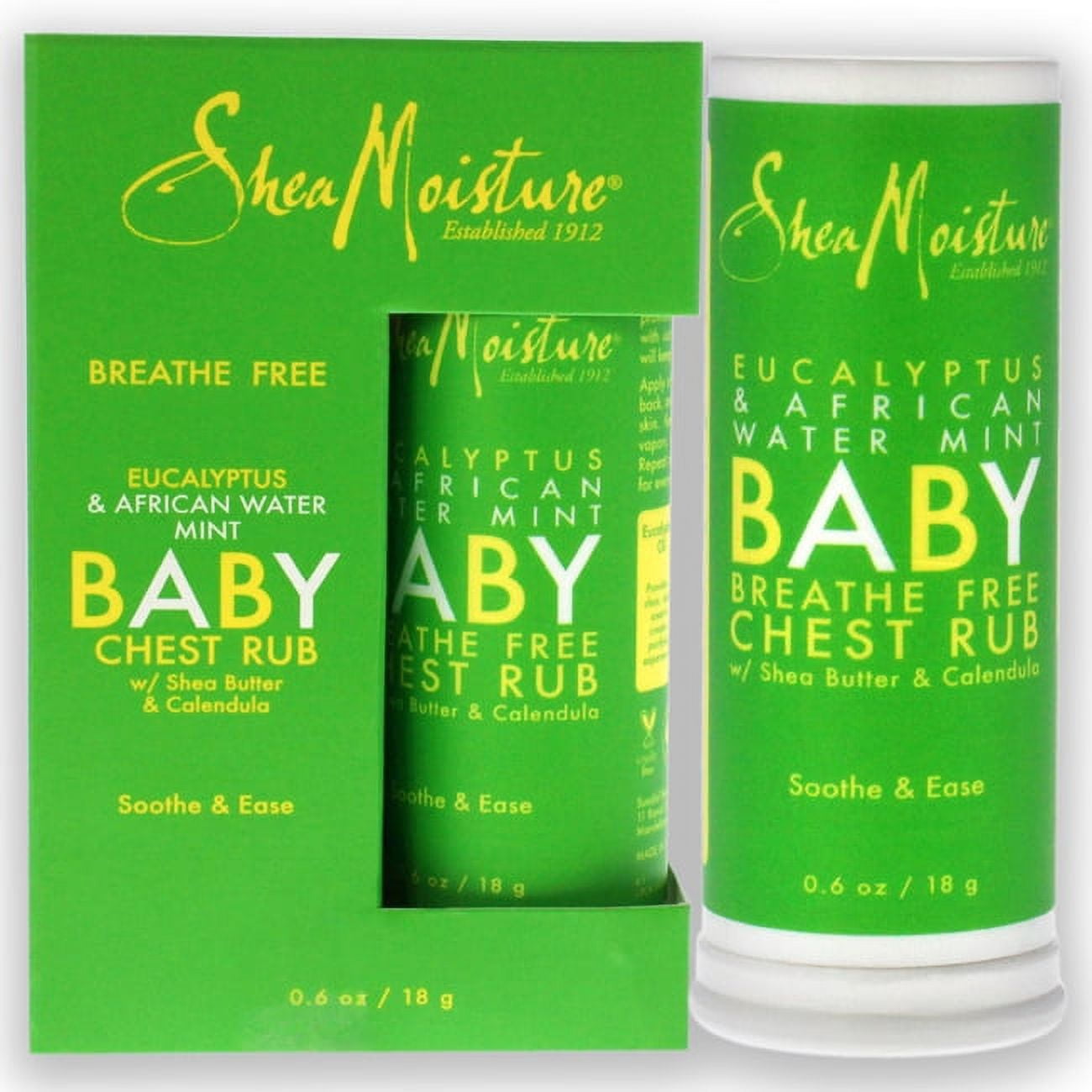 Shea Moisture Eucalyptus and African Water Mint Baby Chest Rub Ointment