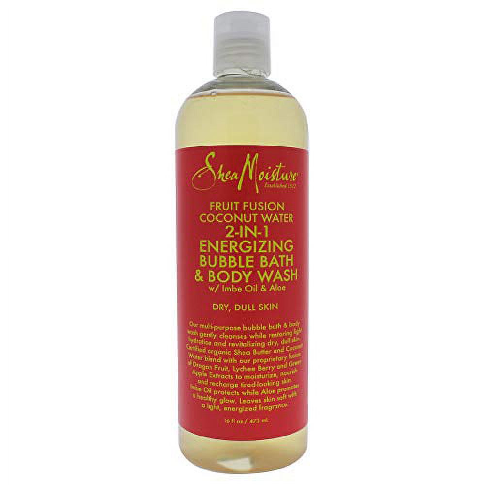 Shea Moisture Fruit Fusion Coconut Water Energizing Bubble Bath & Body