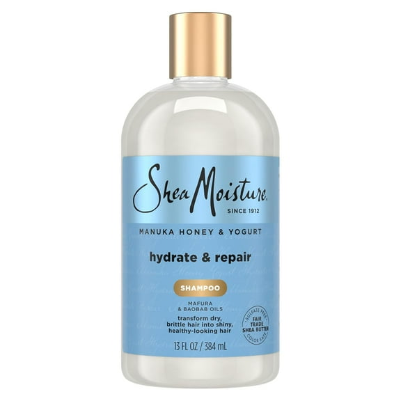 Shea Moisture Hydrate And Repair Shampoo for Damaged Hair, Manuka Honey And Shea Butter, 13 Oz..