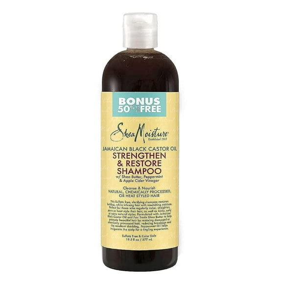 Shea Moisture Jamaican Black Castor Oil Shampoo, 19.5 Oz..