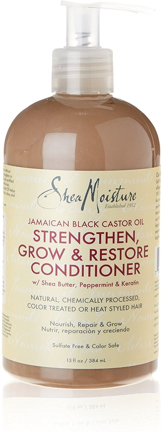 Shea Moisture Jamaican Black Castor Oil Strengthen, Grow, & Restore Conditioner, 13 oz (Pack of 2)