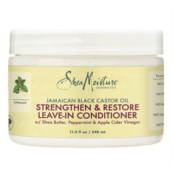 Shea Moisture Jamaican Black Castor Oil Strengthen & Restore Leave-In Conditioner 11 oz (Pack of 3)
