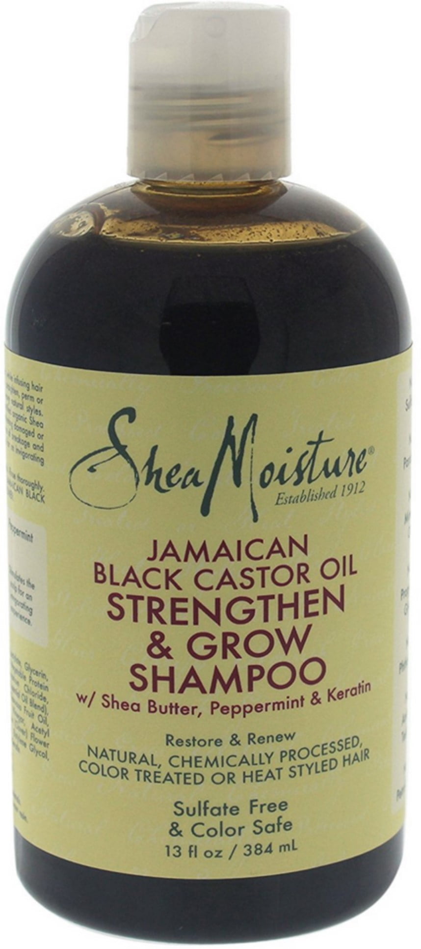 Shea Moisture Jamaican Black Shampoo Strengthen and Grow, 13 oz (Pack of 2)
