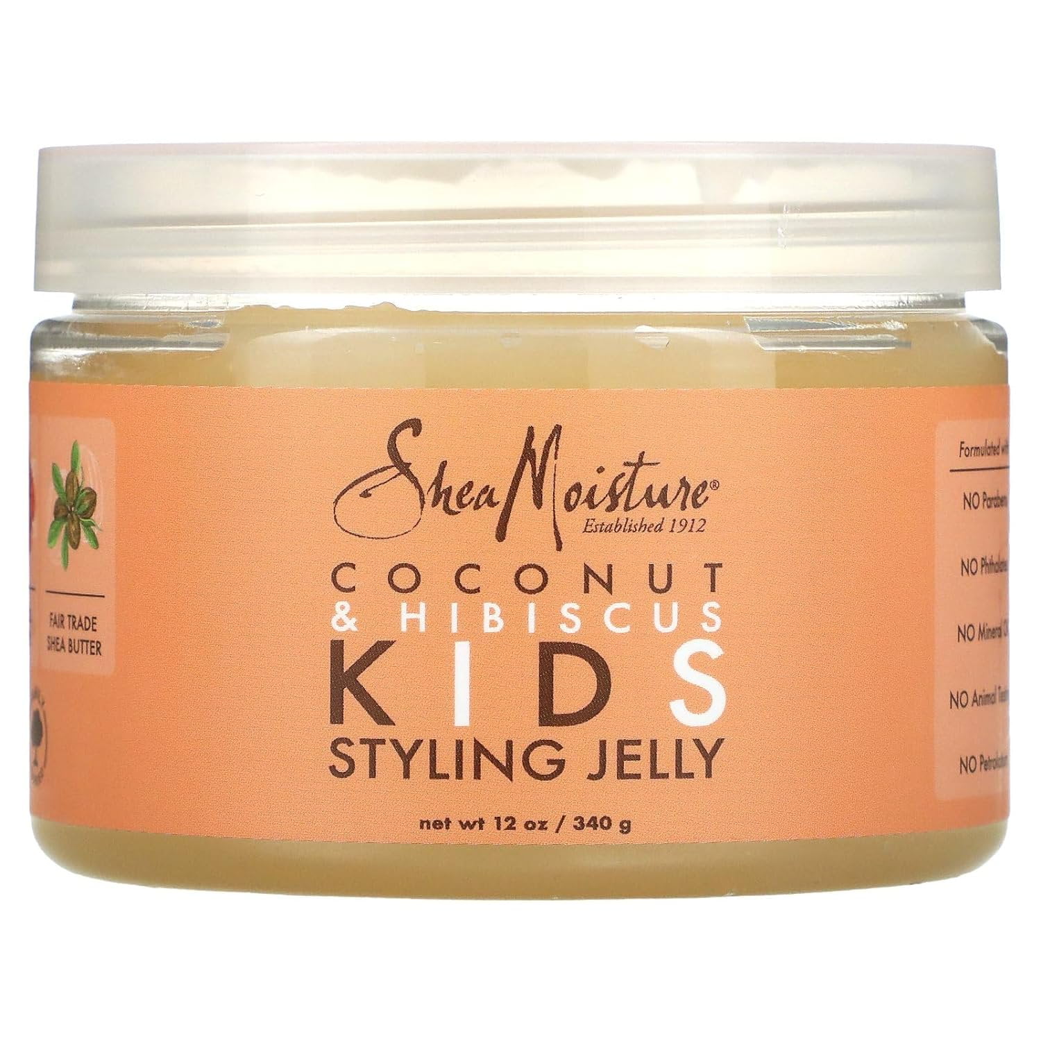 Shea Moisture Kids Coconut and Hibiscus Styling Gel, 12 Oz, 3 Pack