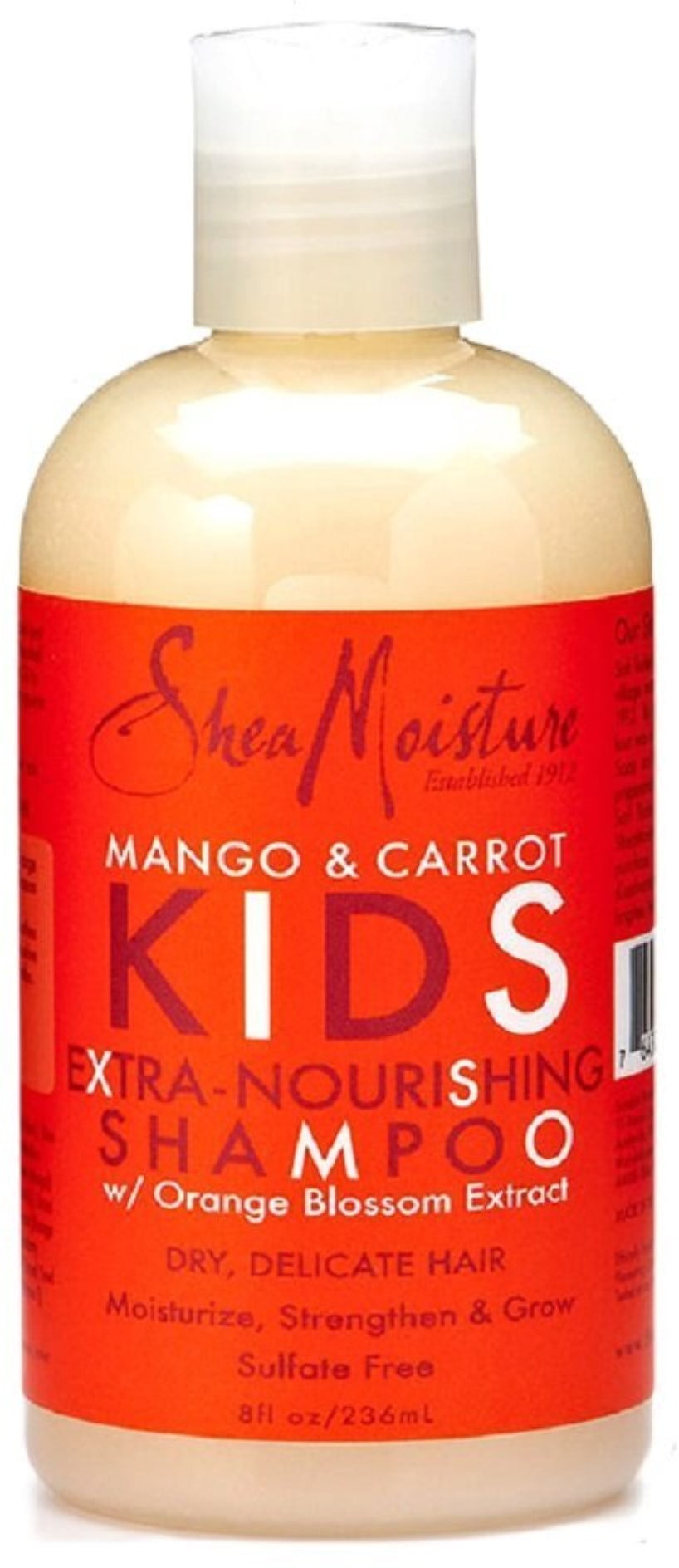 Shea Moisture Kids Extra-Nourishing Shampoo, Mango & Carrot 8 oz (Pack of 4)