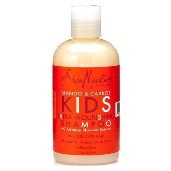 Shea Moisture Kids Shampoo 8oz Mango / Carrot Extra-Nourishing (Pack of 2)