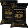 Shea Moisture Makeup Remover Face Wipes, African Black Soap, With Tea