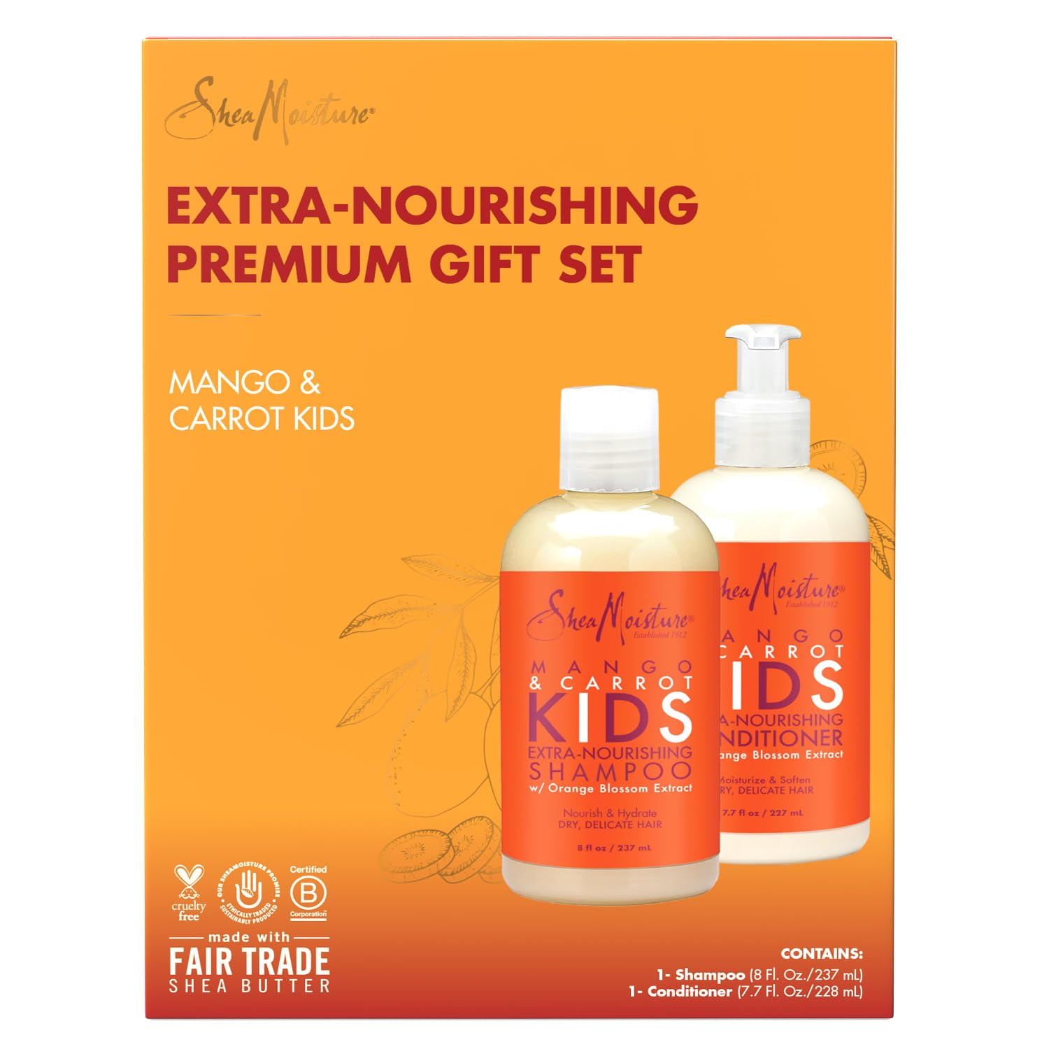 SHEA MOISTURE Kids Mango & Carrot Extra-Nourishing Shampoo (8oz) SHEA MOISTURE Kids Mango & Carrot Extra-Nourishing Shampoo (8oz)
