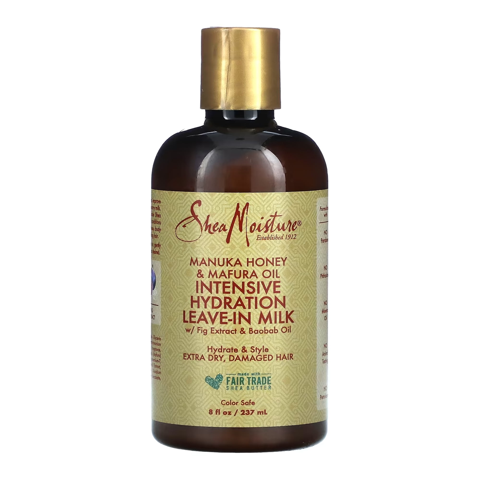 Shea Moisture Manuka Honey & Mafura Oil Intensive Hydration LeaveIn Milk, 8 Oz., Pack of 2