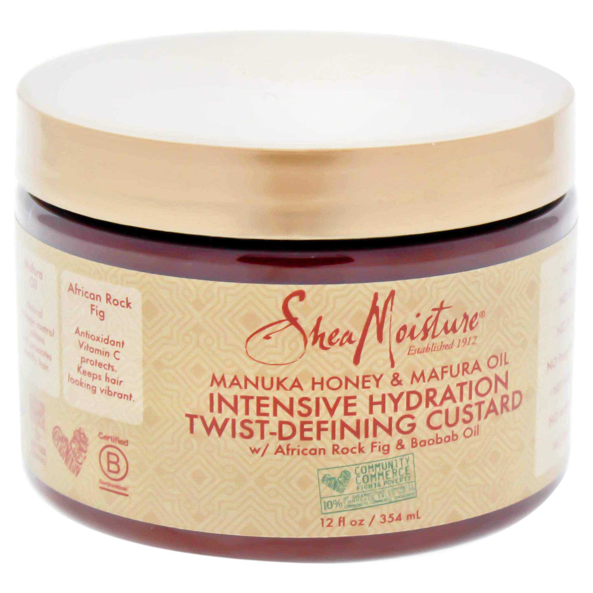 Shea Moisture Manuka Honey & Mafura Oil TwistDefining Custard Moisturizer For Unisex, 12 Ounce