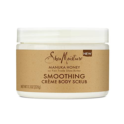 Shea Moisture Manuka Honey Smoothing Creme Body Scrub, 11.3 oz..