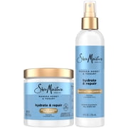 SheaMoisture Leave-In Conditioner + Mask, Manuka Honey & Yogurt, 8 Oz Ea | Leave-In Conditioner Spray + Protein Power Masque Treatment for Dry, Damaged Hair | Anti-Frizz Hair Products with Shea Butte