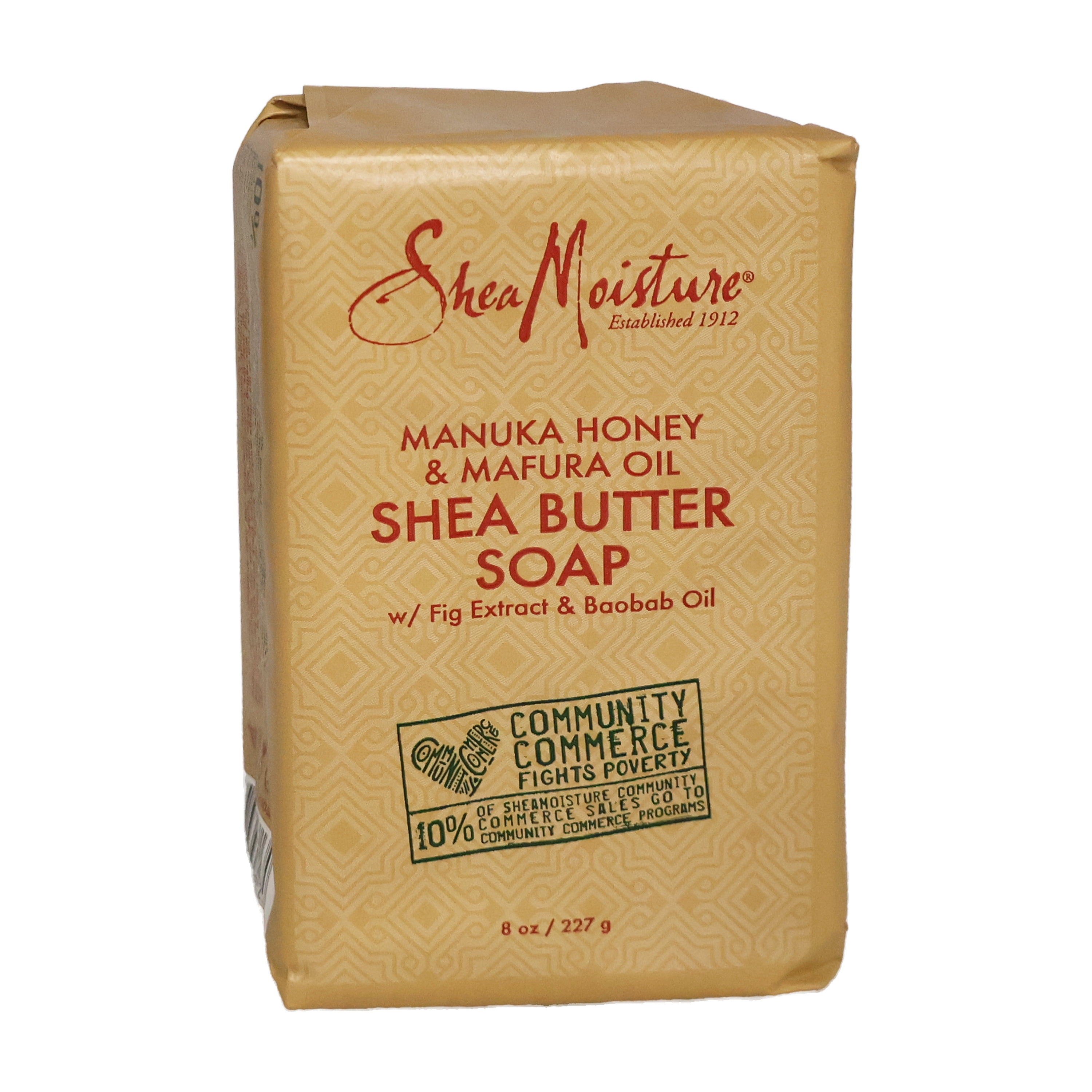 Shea Moisture Manuka Honey and Mafura Oil Bar Soap, 8 Oz., Pack of 3
