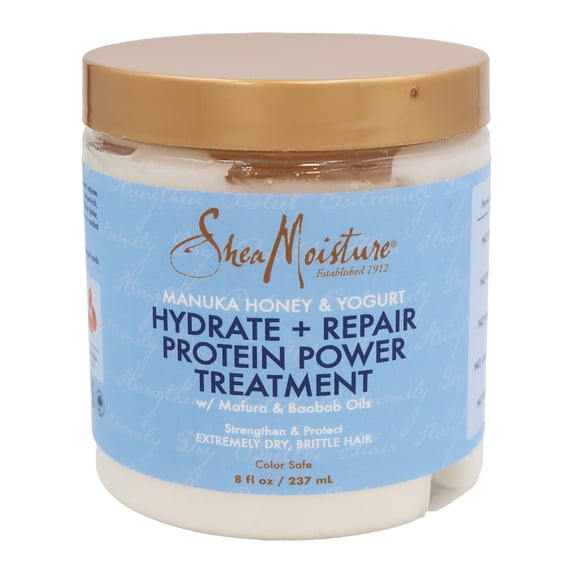 Shea Moisture Manuka Honey and Yogurt Hydrate Repair Protein Power Treatment, 8 Oz., Pack of 3