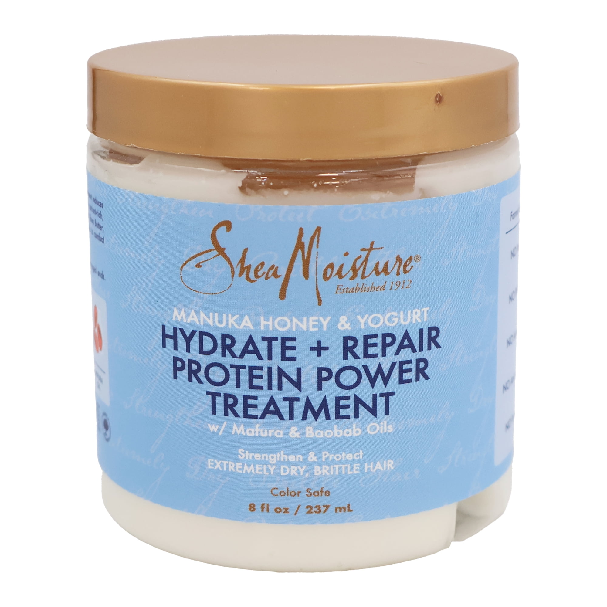 Shea Moisture Manuka Honey and Yogurt Hydrate Repair Protein Power Treatment, 8 Oz., Pack of 6