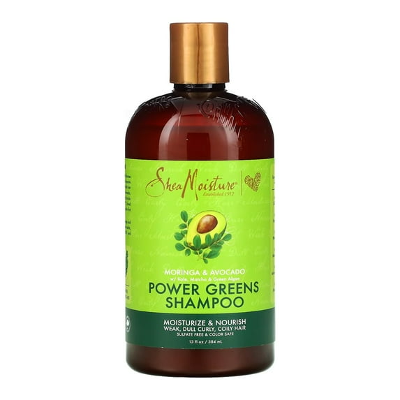 Shea Moisture, Moringa Avocado Power Greens Shampoo, 13 Oz., Pack of 2