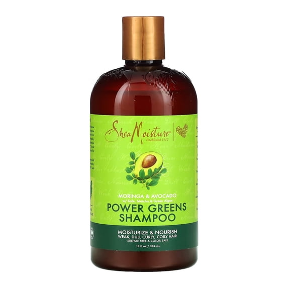Shea Moisture, Moringa Avocado Power Greens Shampoo, 13 Oz., Pack of 6
