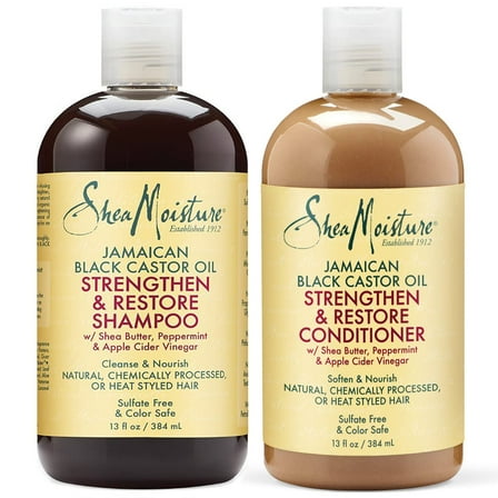 Shea Moisture Strengthen Jamaican Black Castor Oil Set Shampoo  Conditioner