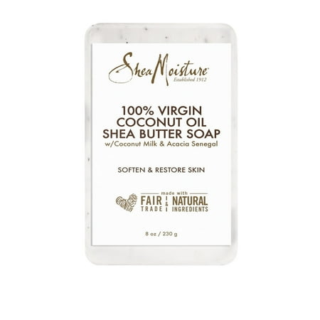Shea Moisture Virgin Coconut Oil Shea Butter Body Soap, 8 Oz..