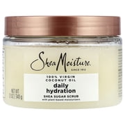 SheaMoisture Daily Hydration Shea Sugar Scrub, 100% Virgin Coconut Oil, 12 oz 340 g