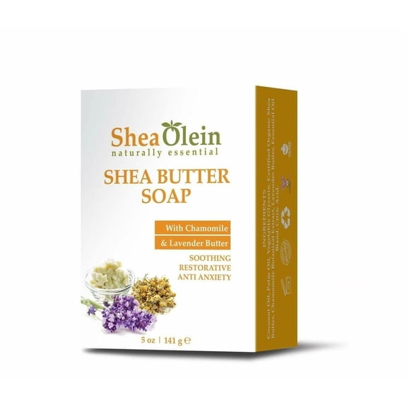 Shea Olein Butter Soap with Chamomile and Lavender 5oz Bar
