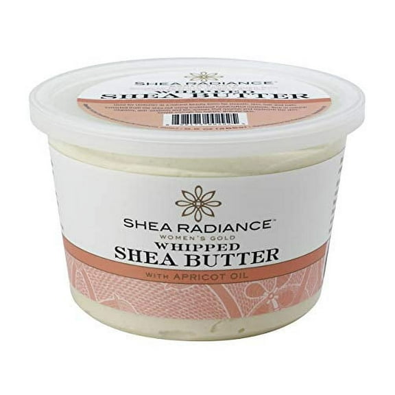 Shea Radiance Unrefined Organic Handcrafted Shea Butter, Apricot Oil, 9 oz
