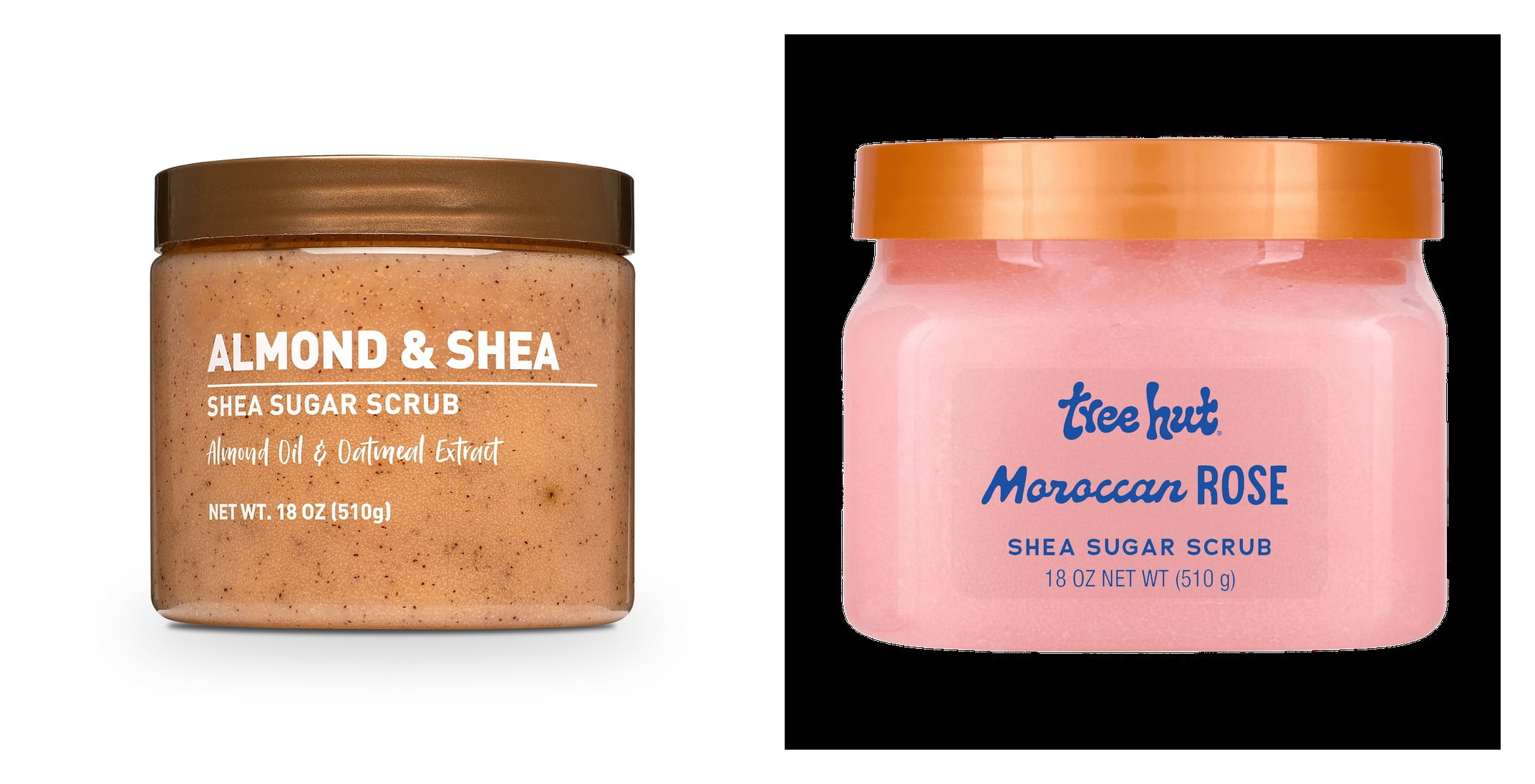 Shea Sugar Scrub, Almond and Shea & Tree Hut Shea Sugar Scrub Moroccan Rose Bundle