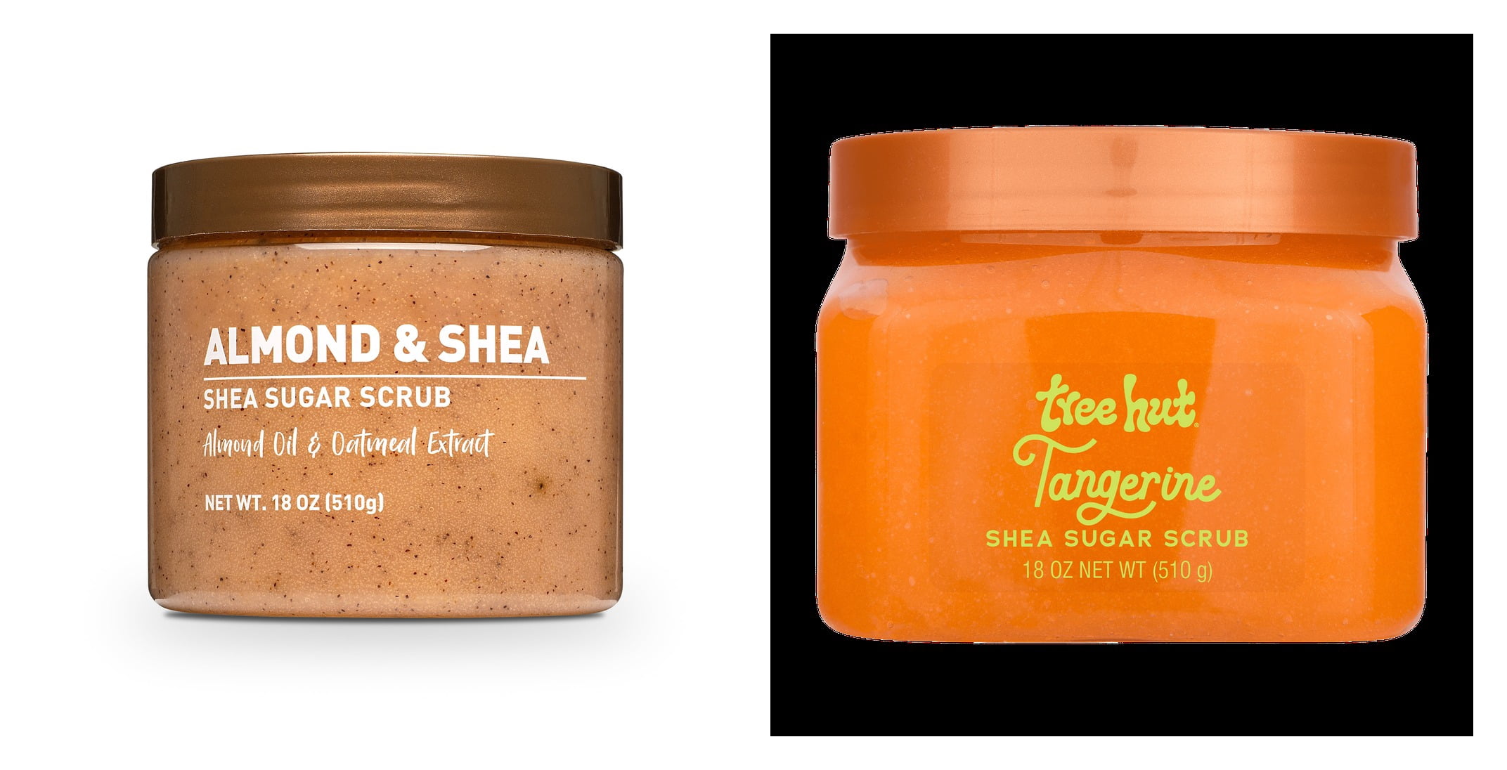 Shea Sugar Scrub, Almond and Shea & Tree Hut Tangerine Shea Butter Sugar Body Scrub Bundle