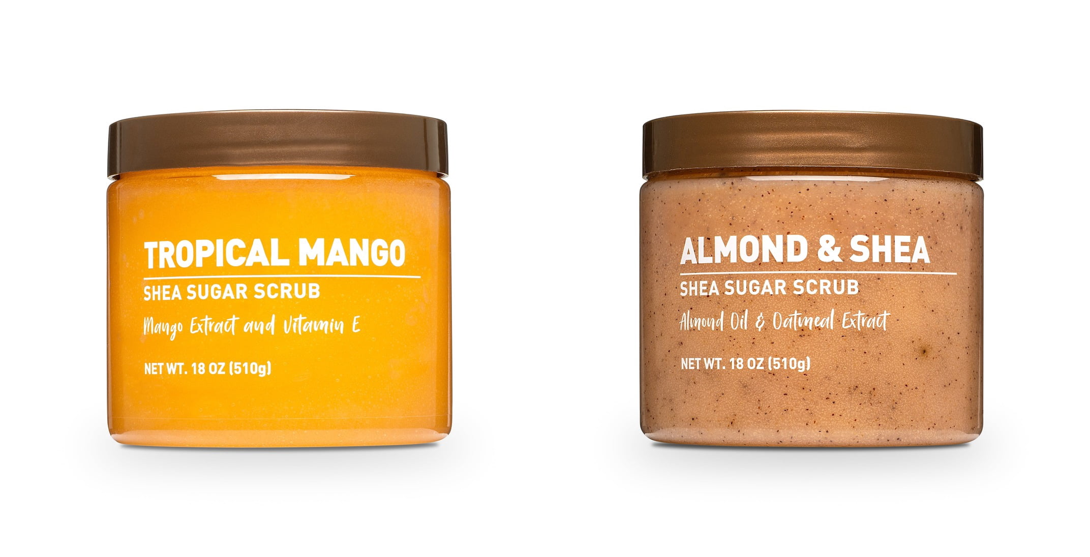 Shea Sugar Scrub, Tropical Mango & Shea Sugar Scrub, Almond and Shea Bundle