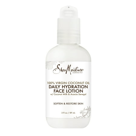 SheaMoisture Daily Hydration Face Lotion 100% Virgin Coconut Oil, 3 oz