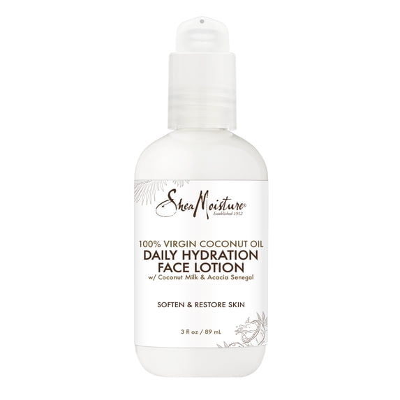 SheaMoisture Daily Hydration Face Lotion 100% Virgin Coconut Oil, 3 oz