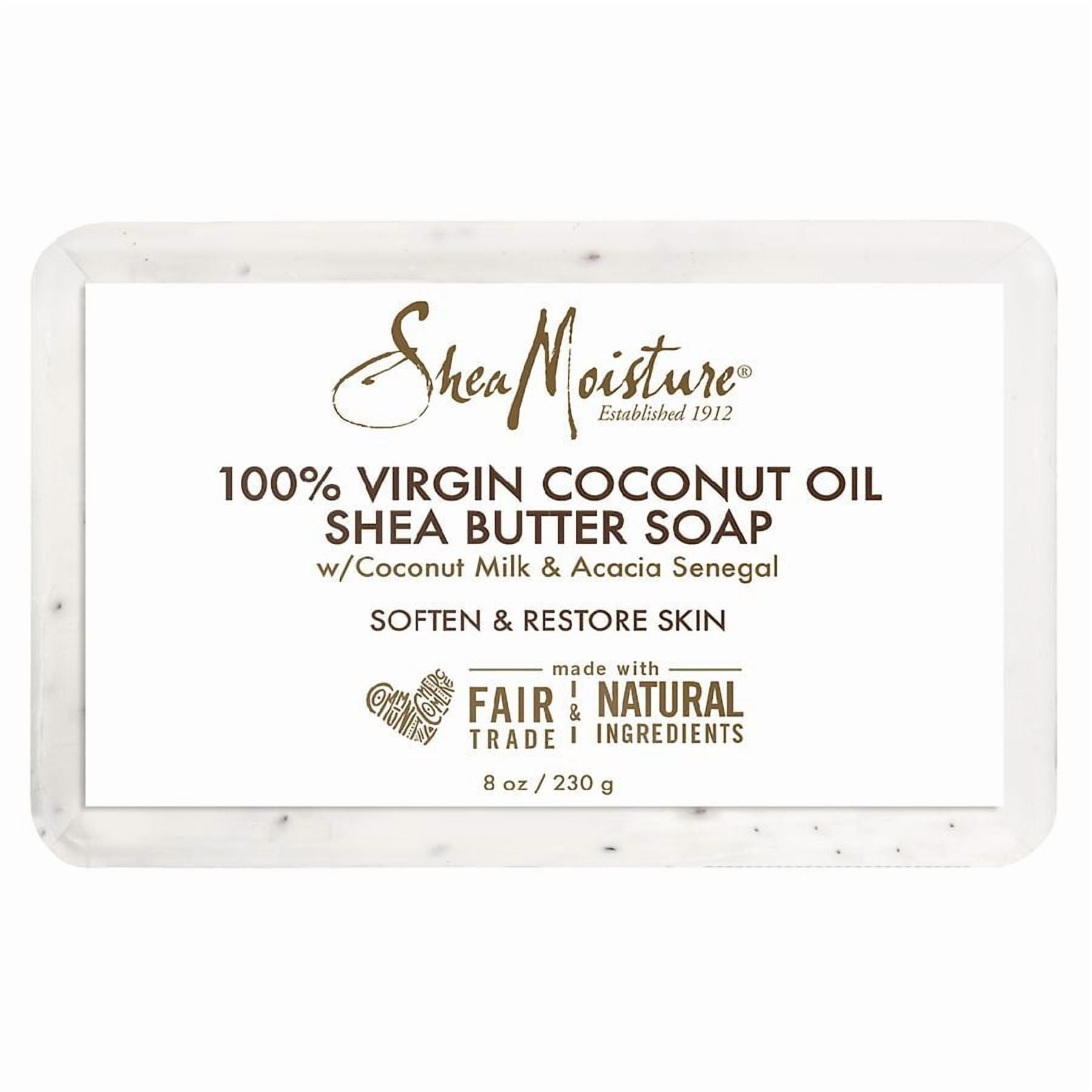 SheaMoisture 100% Virgin Coconut Oil Shea Butter Bar Soap 8.0 OZ