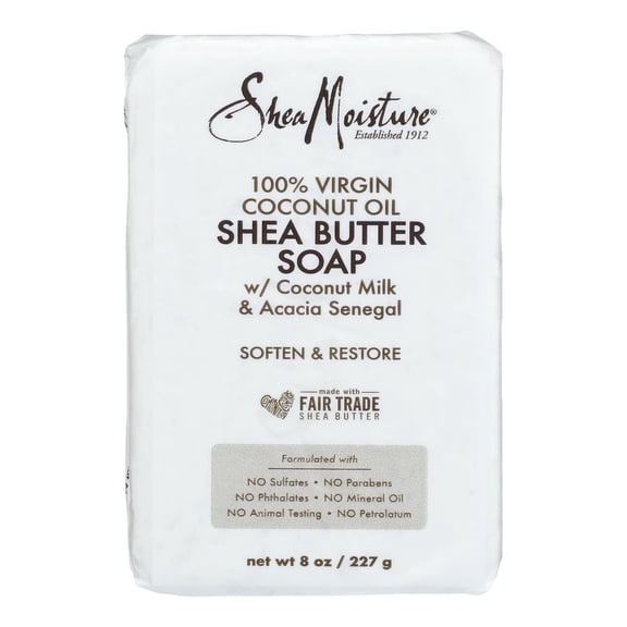 SheaMoisture 100% Virgin Coconut Oil Shea Butter Soap 8 oz