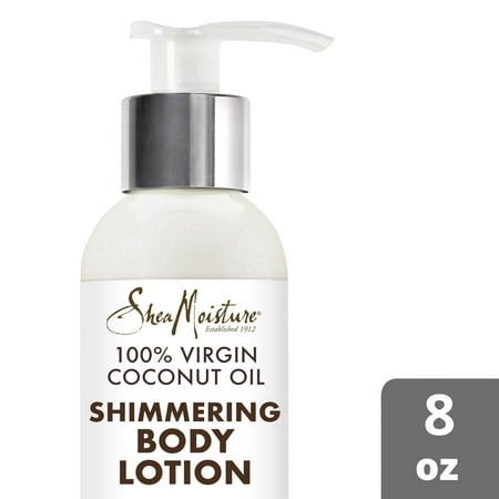 SheaMoisture 100% Virgin Coconut Oil Shimmering Body Lotion, 8 oz