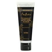 SheaMoisture African Black Soap Clarifying Facial Wash & Scrub, 4 oz