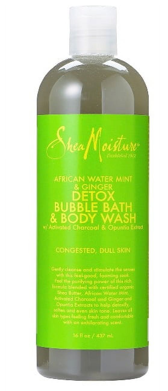 SheaMoisture African Water Mint & Ginger Detox Bubble Bath & Body Wash - image 1 of 2