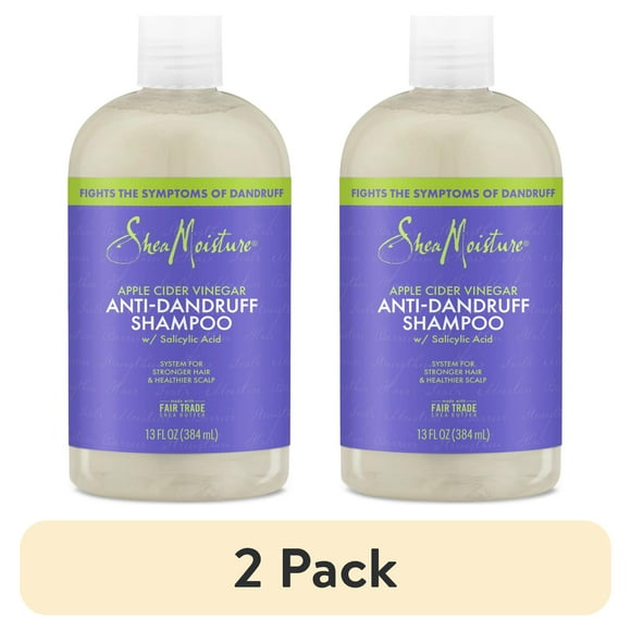 Shea Moisture Anti-Dandruff Shampoo for Stronger Hair & Healthier Scalp with Apple Cider Vinegar & Shea Butter, 13 oz