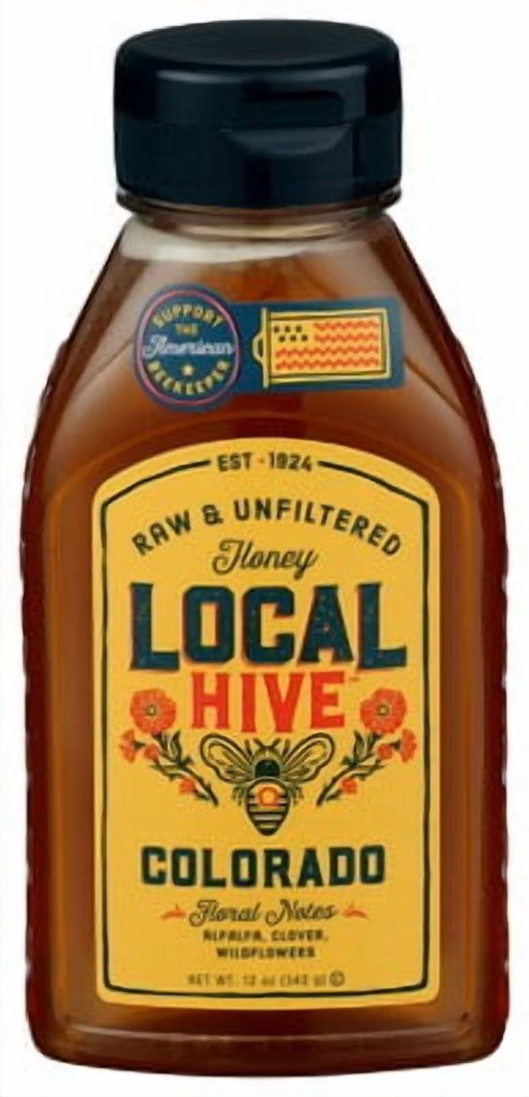 Local Hive Raw Colorado Honey 12 oz (Pack of 6)