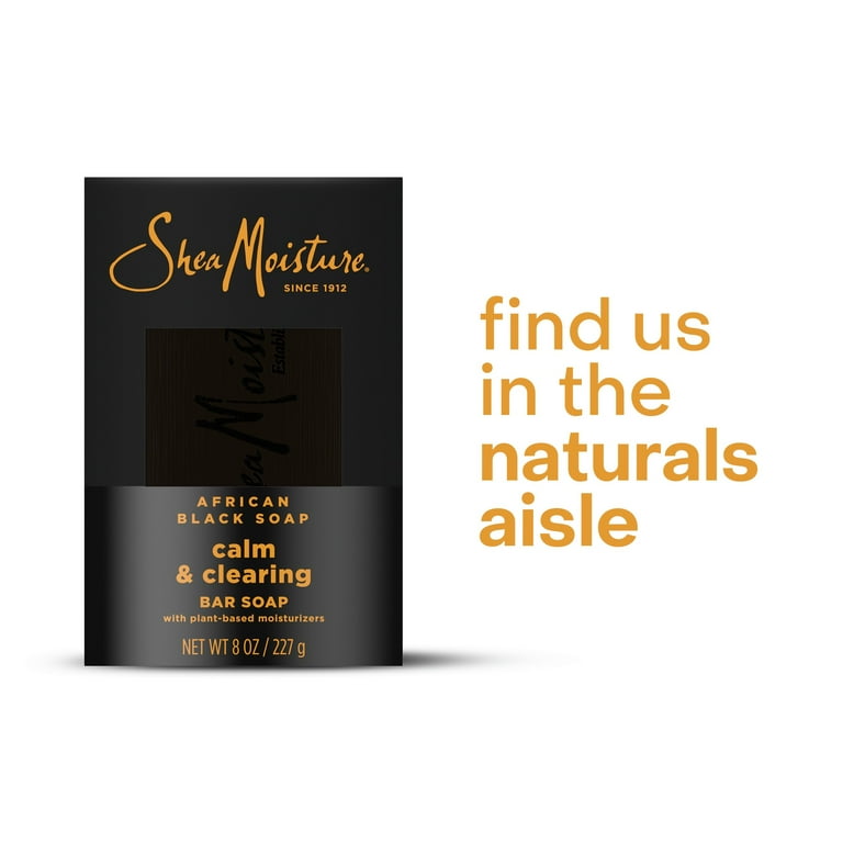 SheaMoisture Bar Soap African Black Soap Soothing and Clarifying