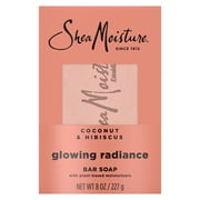 SheaMoisture Bar Soap Coconut & Hibiscus Glowing Radiance, 8 oz