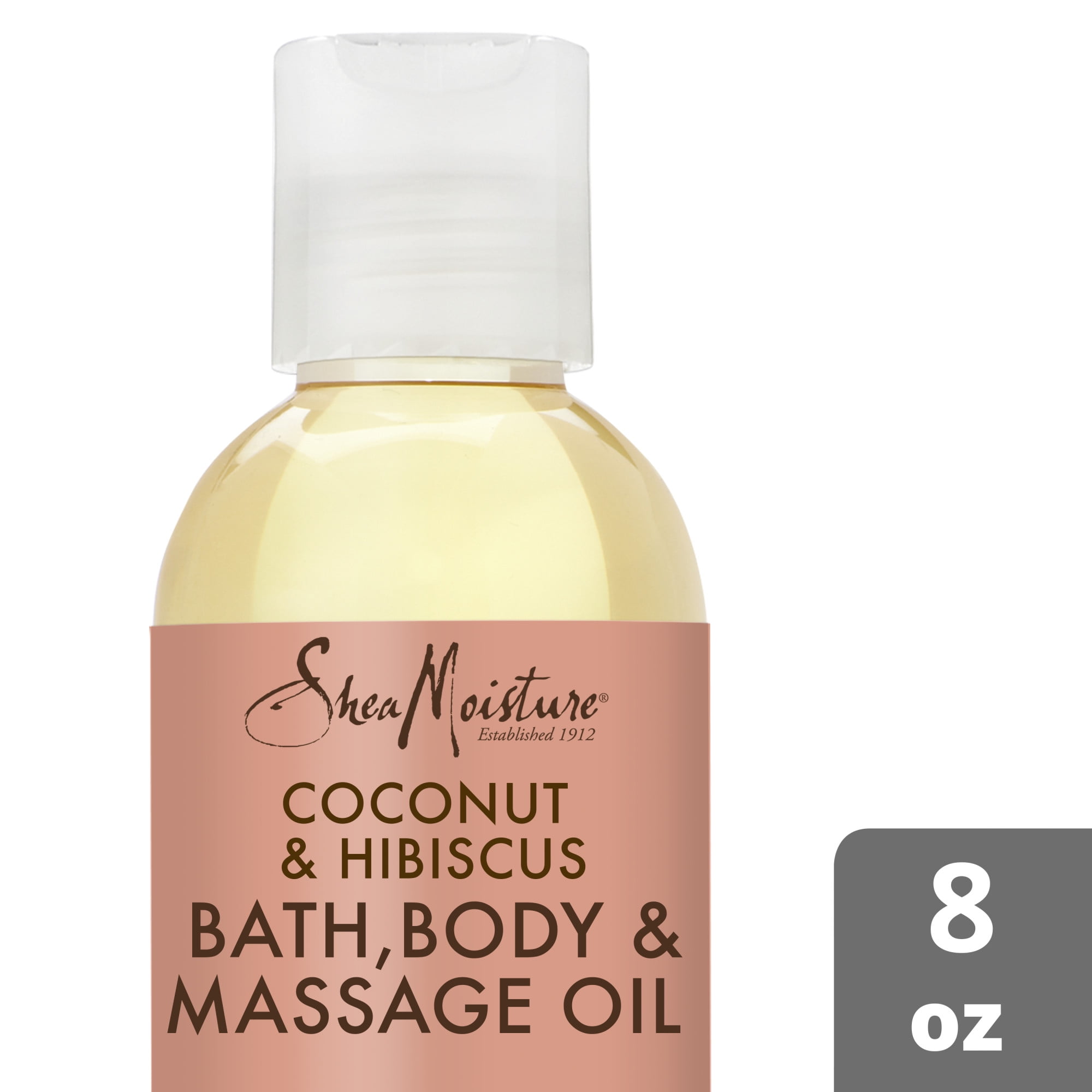 SheaMoisture Bath, Body and Massage Oil Coconut Oil and Hibiscus, 8