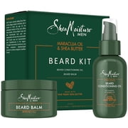 SheaMoisture Beard Kit Oil & Balm, Gifts for Men | Beard Care Kit for Men with Conditioning Beard Oil and Moisturizing Beard Balm | Self-Care Gifts for Men with Full Beards