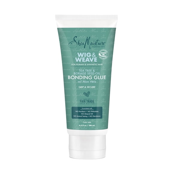 SheaMoisture Bonding Glue Hair Cream Tea Tree and Borage Seed, 6.3oz