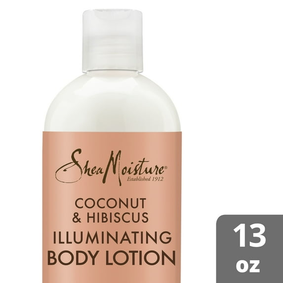 SheaMoisture Coconut & Hibiscus Brightening & Toning Body Lotion, 13 oz