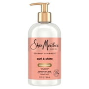 SheaMoisture Curl & Shine Conditioner for Thick, Curly Hair Coconut & Hibiscus, To Moisturize & Soften,13 Fl oz