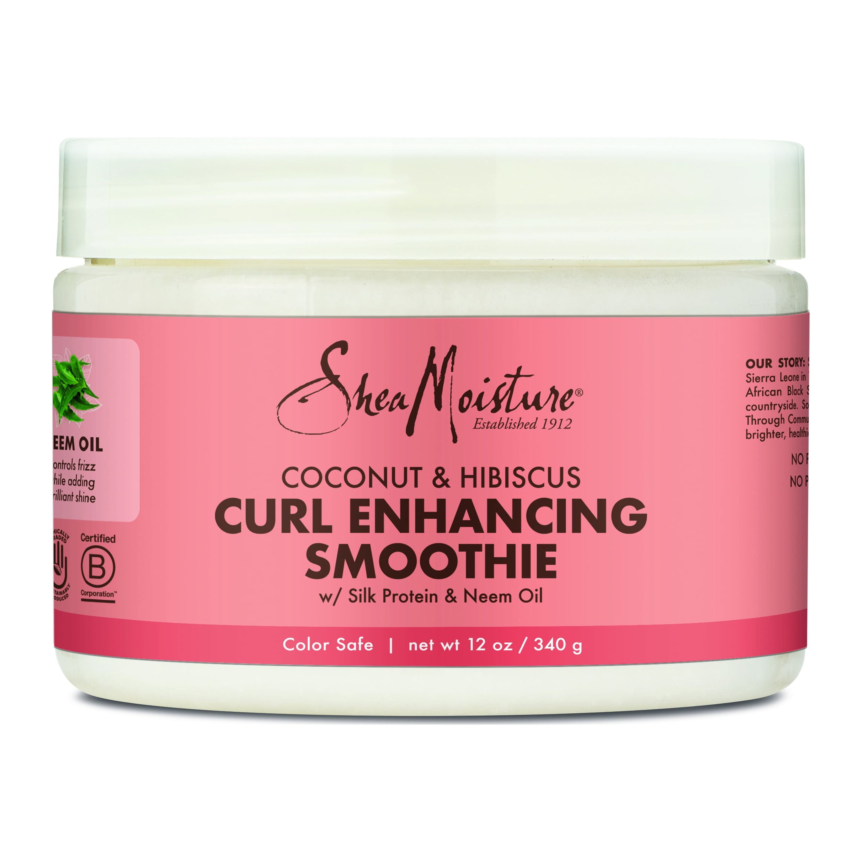 SheaMoisture Coconut & Hibiscus Curl Enhancing Smoothie, 12 oz